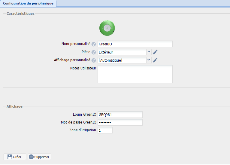 arrosage automatique eedomus