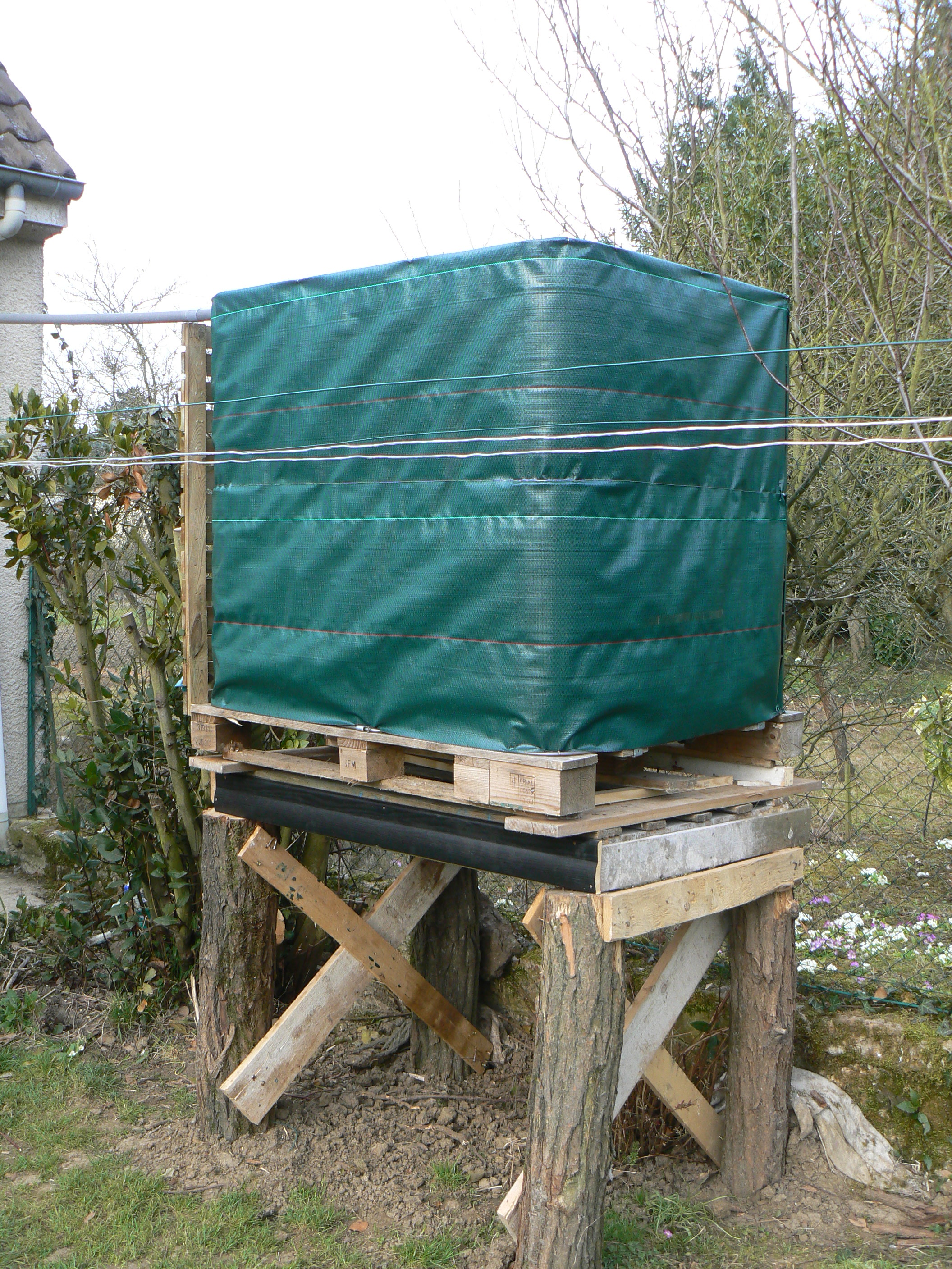arrosage goutte a goutte eau de pluie