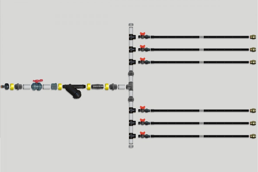 arrosage goutte a goutte serre