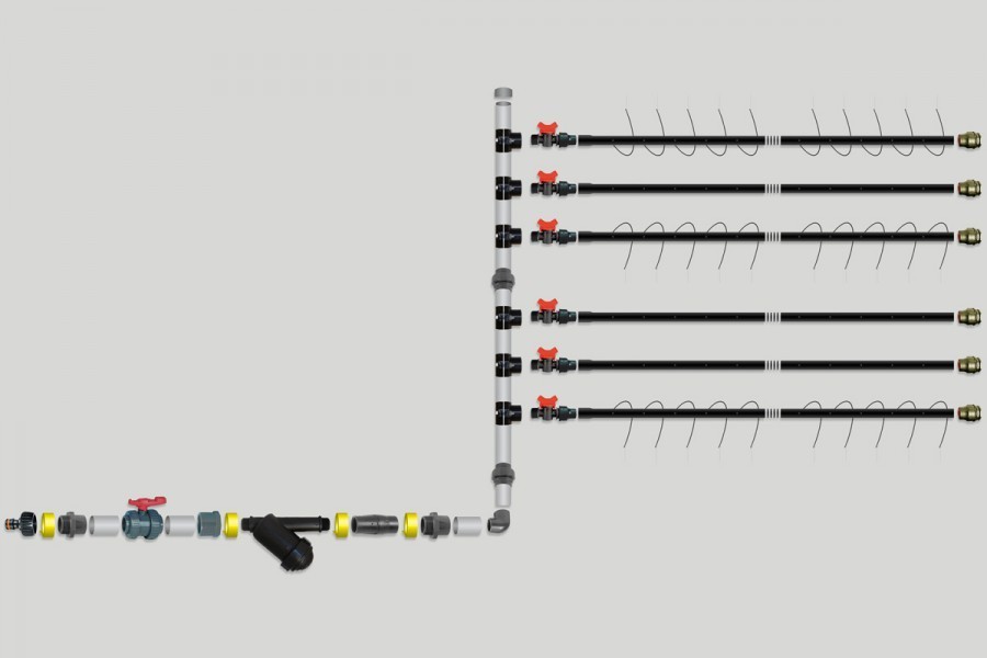 arrosage goutte a goutte serre