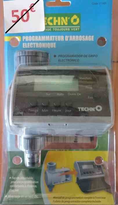 programmateur arrosage techno